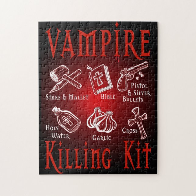 Funny Vampire Killing Kit Pussel (Vertikal)