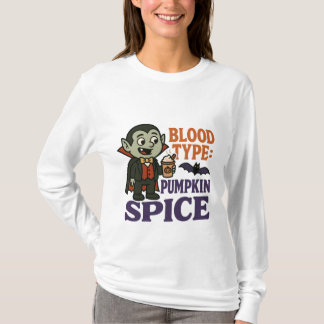 Funny Vampire Pumpkin Spice - Halloween T Shirt