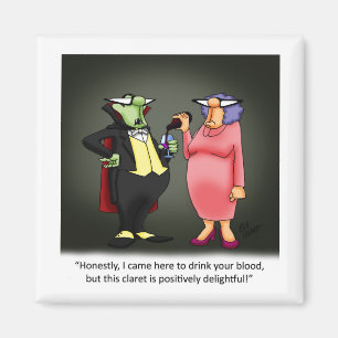 Funny Vampire Vin Humor Magnet
