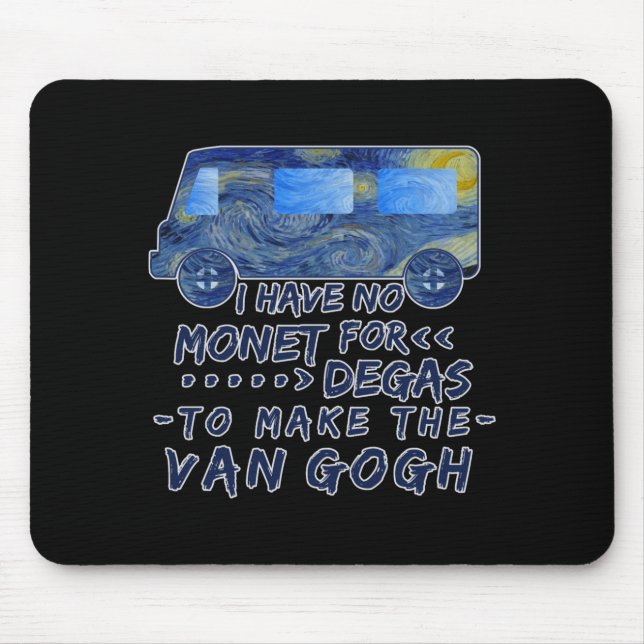 Funny Van Gogh Monet Degas Artist Pun Humorous  Musmatta (Framsidan)