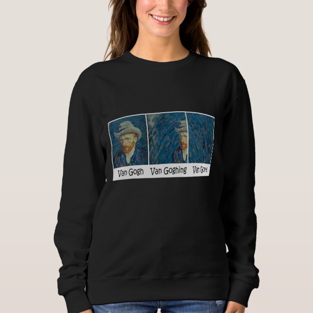 Funny Van Gogh Van Goghing Van Borta Meme T Shirt (Framsida)
