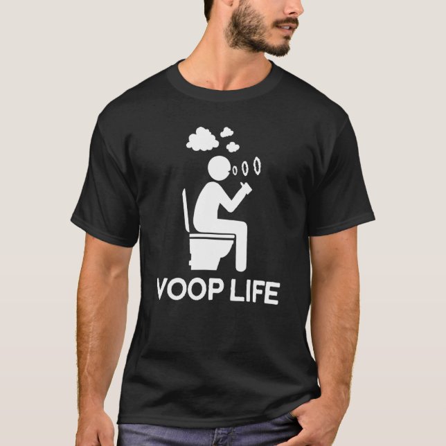 Funny Vape Voop Life Tee for Vaping Cloud (Framsida)