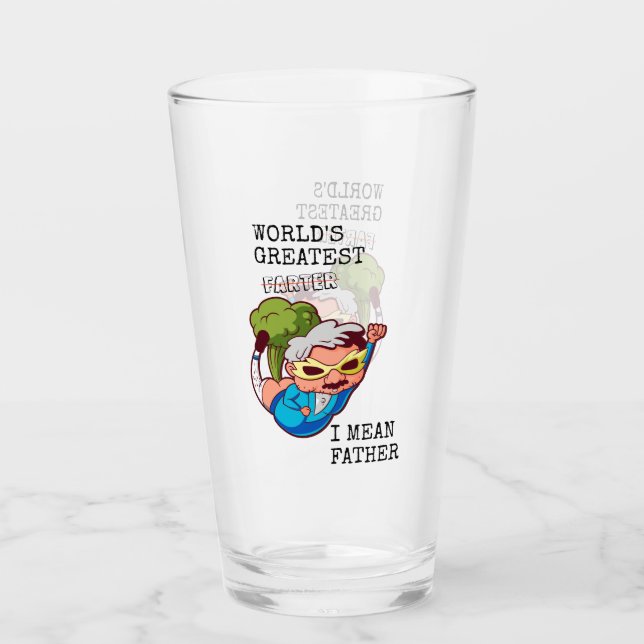 Funny Världsmästare Farter I Elak Far Glaskopp (Framsida)