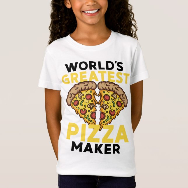 Funny Världsmästare Pizza Maker Gift För manar Wo T Shirt (Framsida)