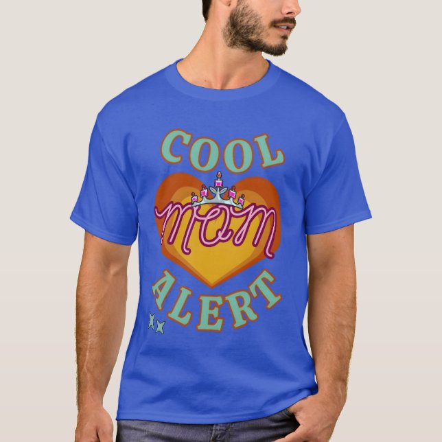 Funny varning för Mors dag Coola Mamma T Shirt (Framsida)