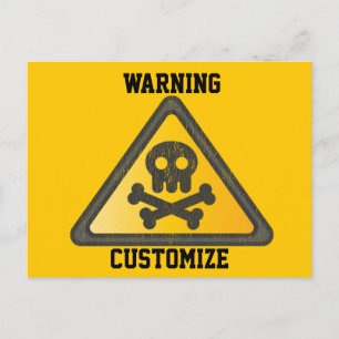 Funny varningssignalThunder_Cove Vykort