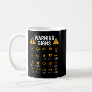 Funny Varningsskyltar för 101 Auto Mechanic Dri Kaffemugg