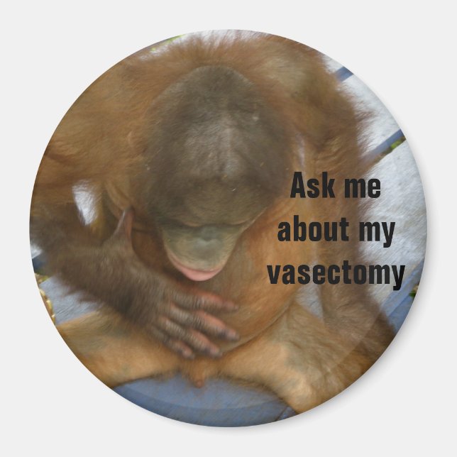 Funny Vasectomy Magnet (Framsidan)