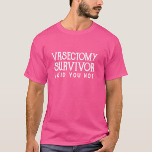 Funny Vasectomy Shirts Manar Vasectomy Survivor I T Shirt