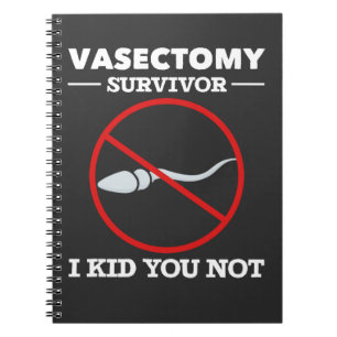 Funny Vasectomy Surgery Say Vuxen humor Anteckningsbok