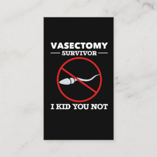 Funny Vasectomy Surgery Say Vuxen humor Visitkort