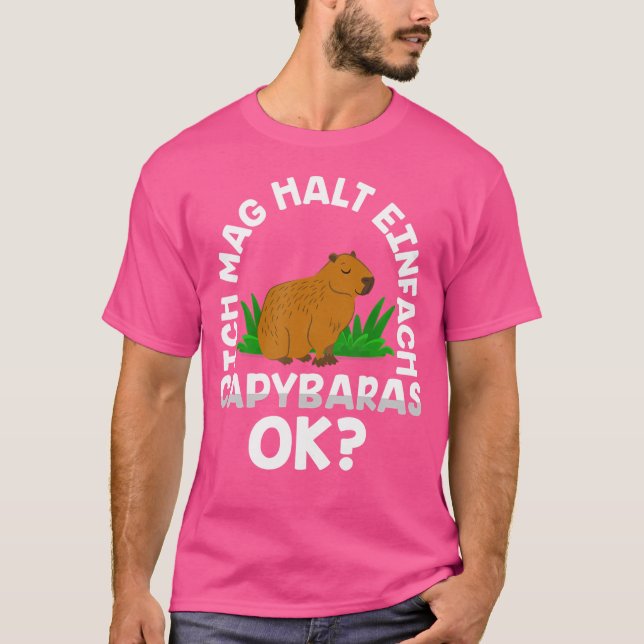 Funny Vatten Gris Slay Capybara T Shirt (Framsida)