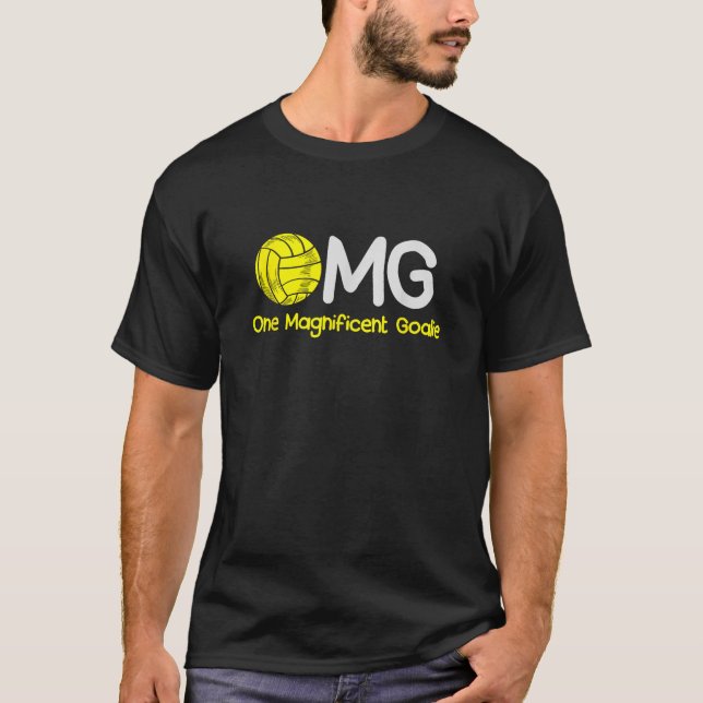 Funny Vatten Polo Boll Player One Magnificent Goal T Shirt (Framsida)