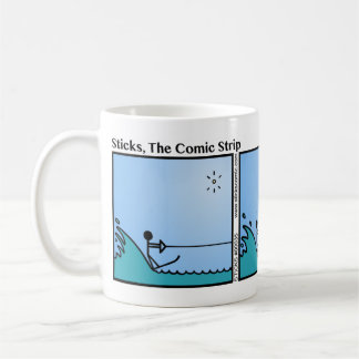Funny Vatten Skiing Stickman Mugg - 035