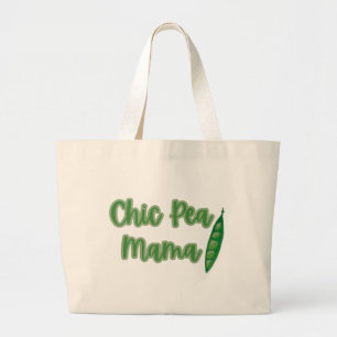 Funny Vegan Chic Pea Mammas Jumbo Tygkasse