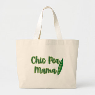 Funny Vegan Chic Pea Mammas Jumbo Tygkasse