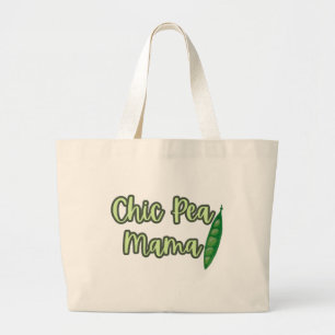 Funny Vegan Chic Pea Mammas Jumbo Tygkasse