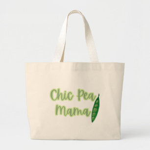 Funny Vegan Chic Pea Mammas Jumbo Tygkasse