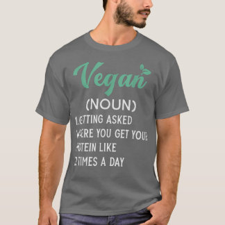 Funny Vegan Definition Vegetarian Sports Workout G T Shirt
