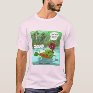 Funny Vegan Hunters by LTCartoons T Shirt