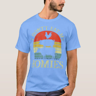 Funny Vegan, jag äter inte mina Homies Vegetarian T Shirt