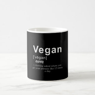 Funny Vegan Shirt - Vegan Definition Kaffemugg