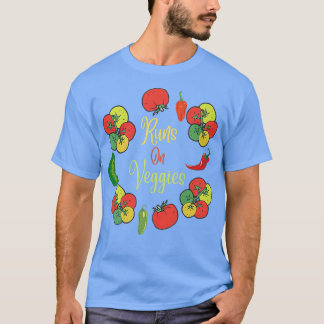 Funny Vegan Springa på Veggies Vegetarian Vegetabl T Shirt