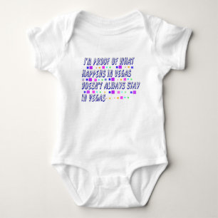 Funny Vegas Baby Onsie T Shirt