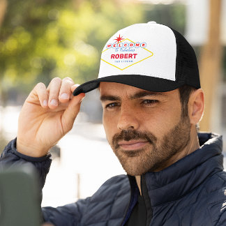 Funny Vegas Sign Namn och Title Keps