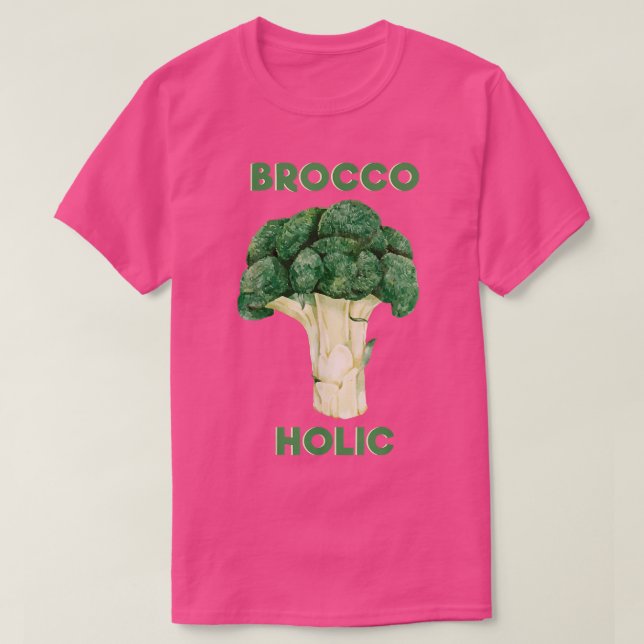 Funny Vegetables Broccoli Älskare T Shirt (Design framsida)