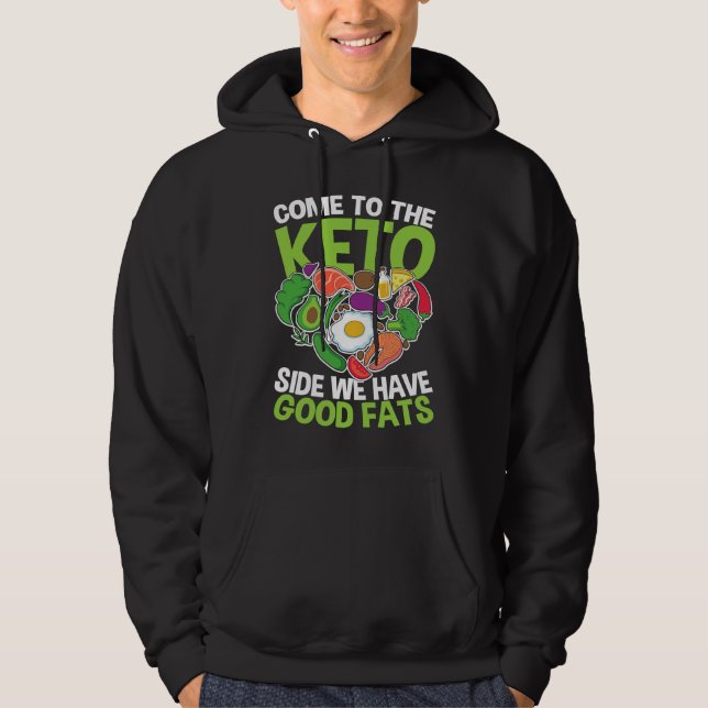 Funny Vegetarian Saying Healthy Diet Hoodie (Framsida)