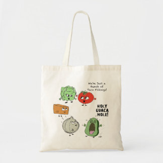 Funny Veggie Farmers återanvändningsbara Tote Tygkasse