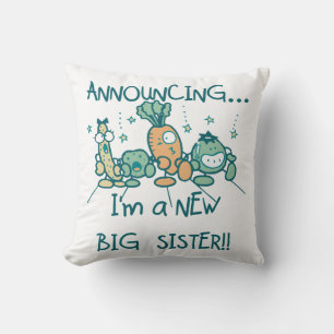 Funny Veggies New Big Sister Kudde