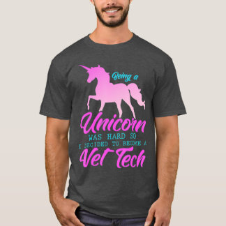 Funny Vet Tech Unicorn Älskare Veterinarian T Shirt