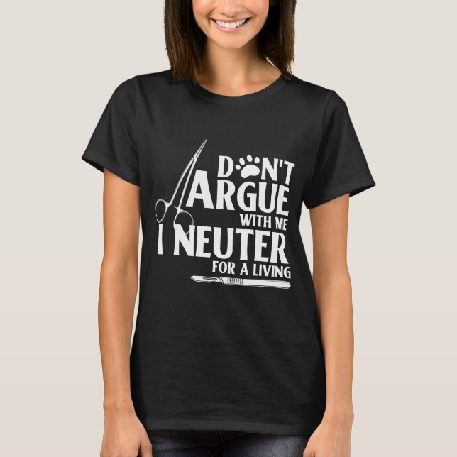Funny Vet Tech Veterinarian Veterinary T Shirt (Framsida)