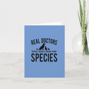 Funny veterinär Vet Assistant Greeting Card Kort