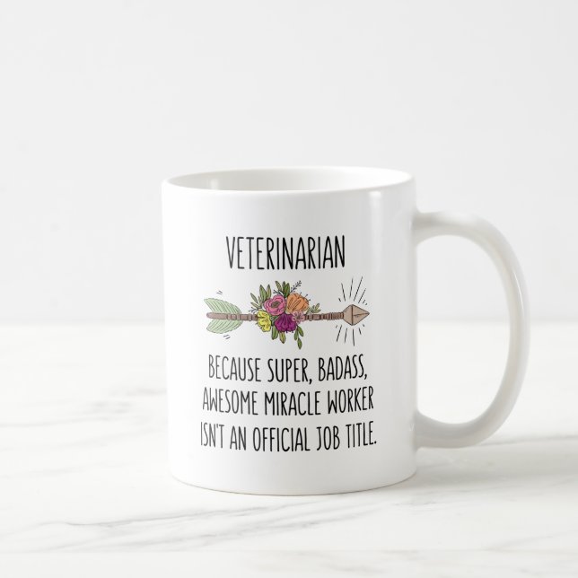 Funny Veterinarian Vet Gift idé Kaffemugg (Höger)
