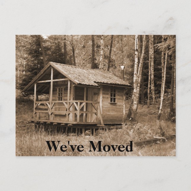 Funny Vi har flyttat Funny Flytta Postcards Vykort (Framsida)