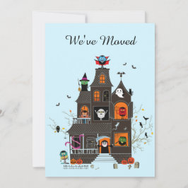 Funny Vi har flyttat Spooky Haunted House Adress