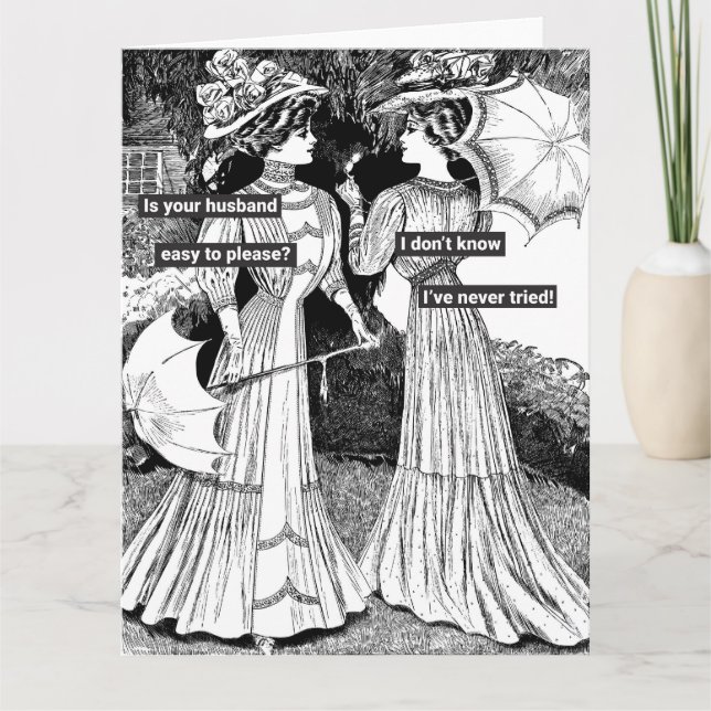 Funny Victorian Housefru Kort (Framsida)