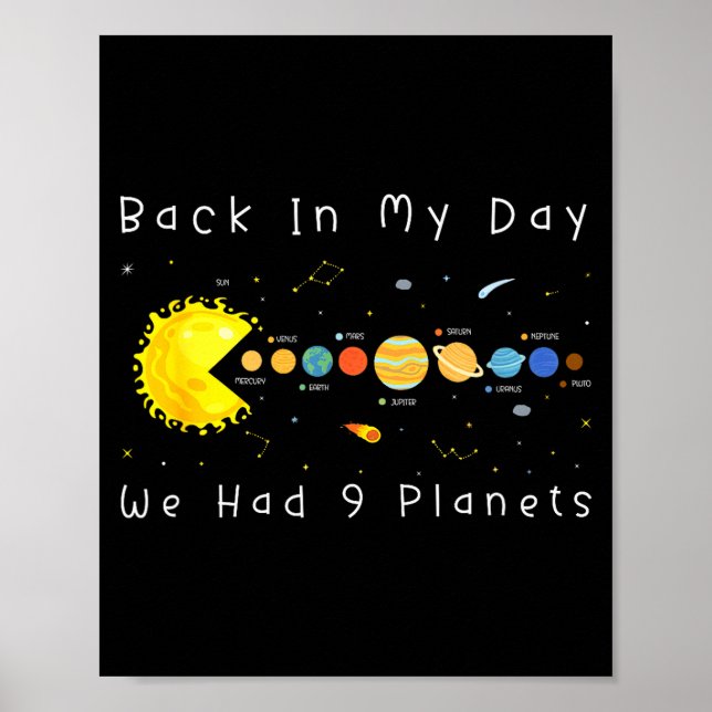 Funny Video Games Back In My Day We Had Nine Plane Poster (Framsidan)