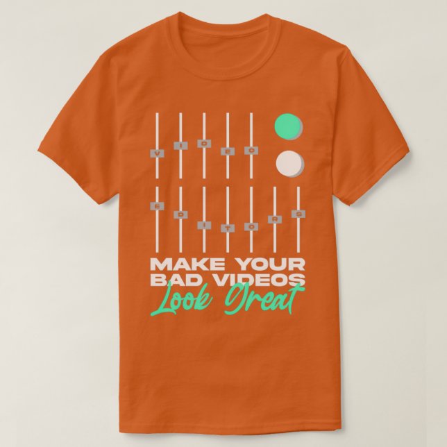Funny videoredigerare 4 t shirt (Design framsida)