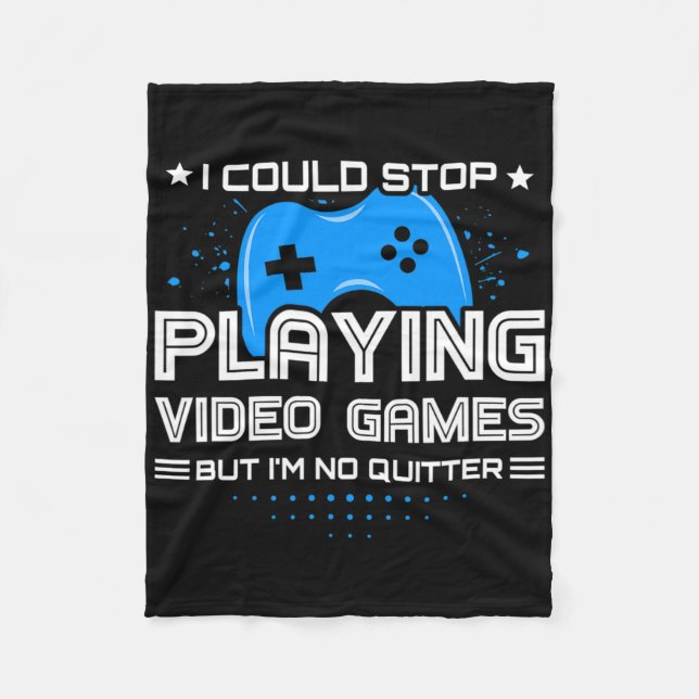 Funny videospelare - PC Console-spel - Videospel Fleecefilt (Framsidan)