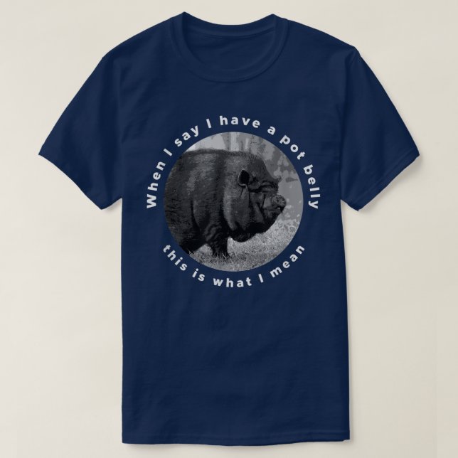 Funny Vietnamese Pot-Bellied Pig Saying  T Shirt (Design framsida)