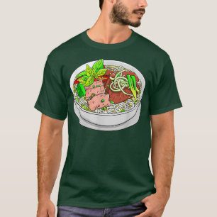 Funny vietnamesisk livsmedelspun Pho Ramen Kaiwaii T Shirt