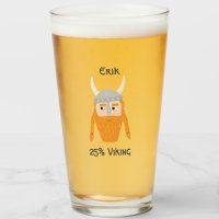 Funny Viking DNA Personlig Beer Glass