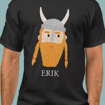 Funny Viking Personlig T Shirt<br><div class="desc">En roligt Viking,  perfekt för din favoritskandinaviska. Originalkonst av Nic Squirrell. Ändra namn för att anpassa sig.</div>
