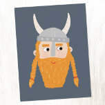 Funny Viking Vykort<br><div class="desc">En roligt Viking,  perfekt för din favoritskandinaviska. Originalkonst av Nic Squirrell.</div>