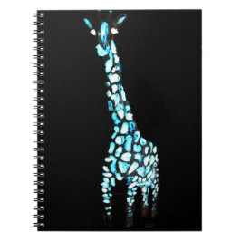 Funny Vild Animal Abstrakt Giraffe Anteckningsbok Med Spiral