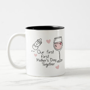 Funny Vin Älskare Coffee Mugg för Mamma